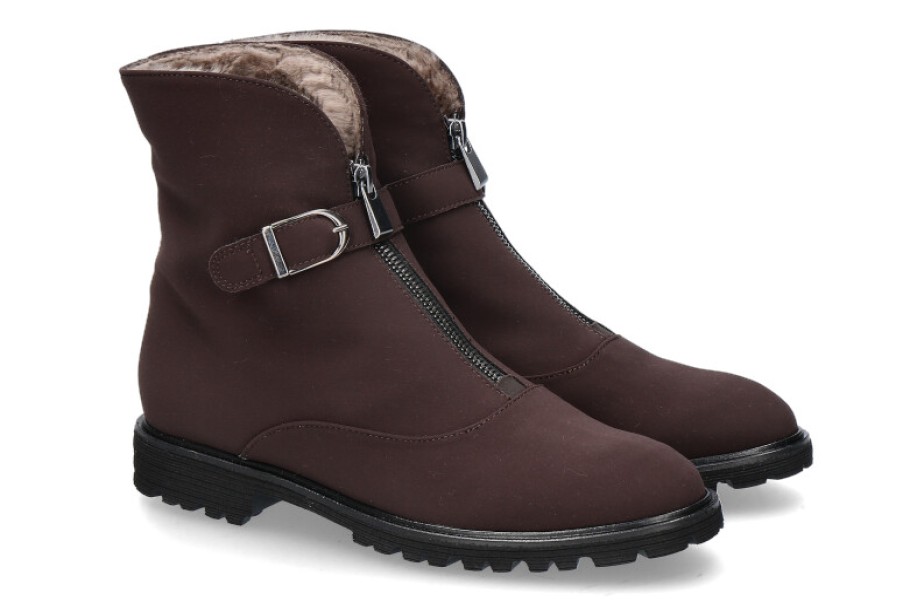 Bottines Et Bottines Bruner | Bottines Brunate Doublees Tank Step Moro - Marron Fonce