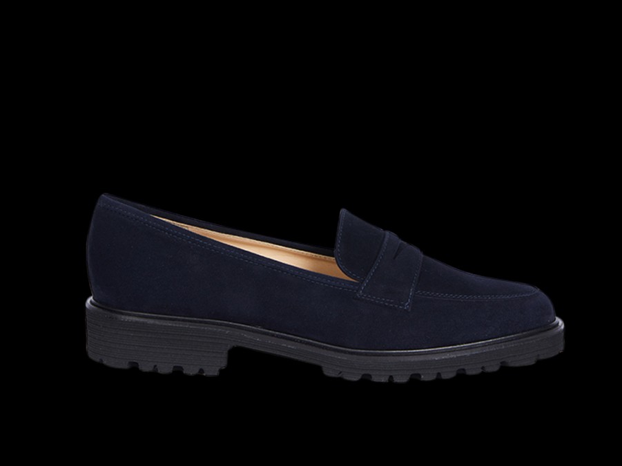 Appartements BRUNE | Mocassin Sportif Extra Leger En Bleu