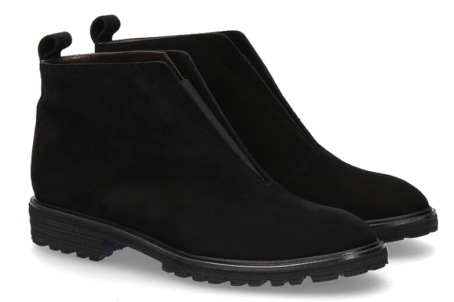 Bottines Et Bottines Bruner | Brunate Bottine Debardeur Camoscio Elastico Nero